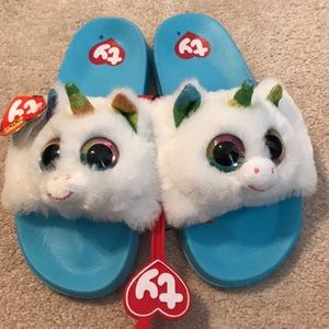 NWT Kids Ty Unicorn Slides